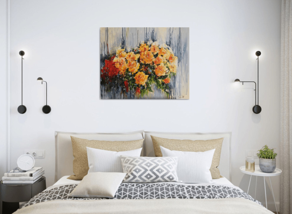 Спальня - Дизайн интерьера - Картины художницы Дианы Маливани (1)