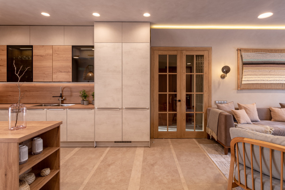 Уютная кухня nobilia в проекте "Дачного ответа" для большой семьи.