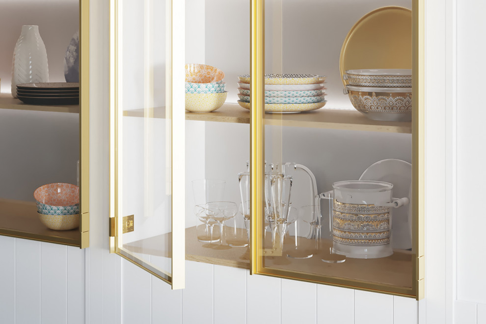 Система Neapol 270: тонкий профиль + мебельные петли в современной эстетике