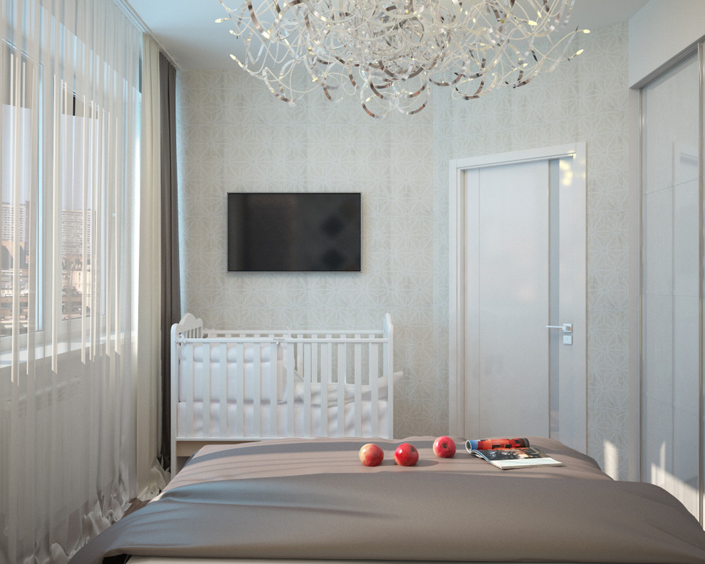 Kid's room and bedroom in modern style