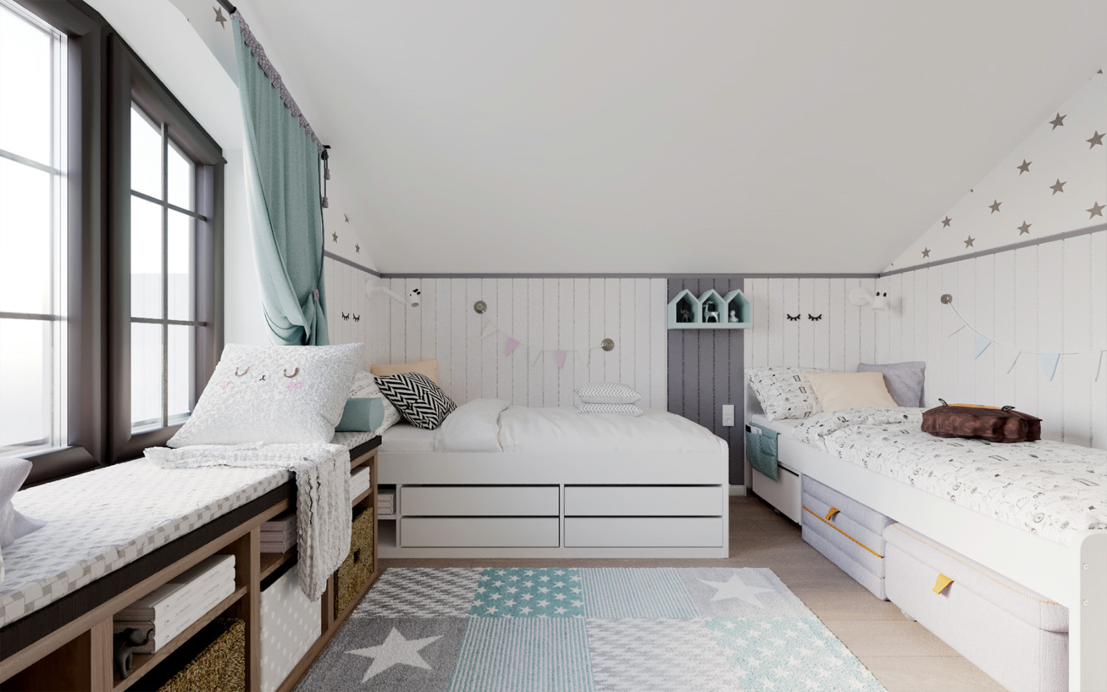 Детская в скандинавском стиле