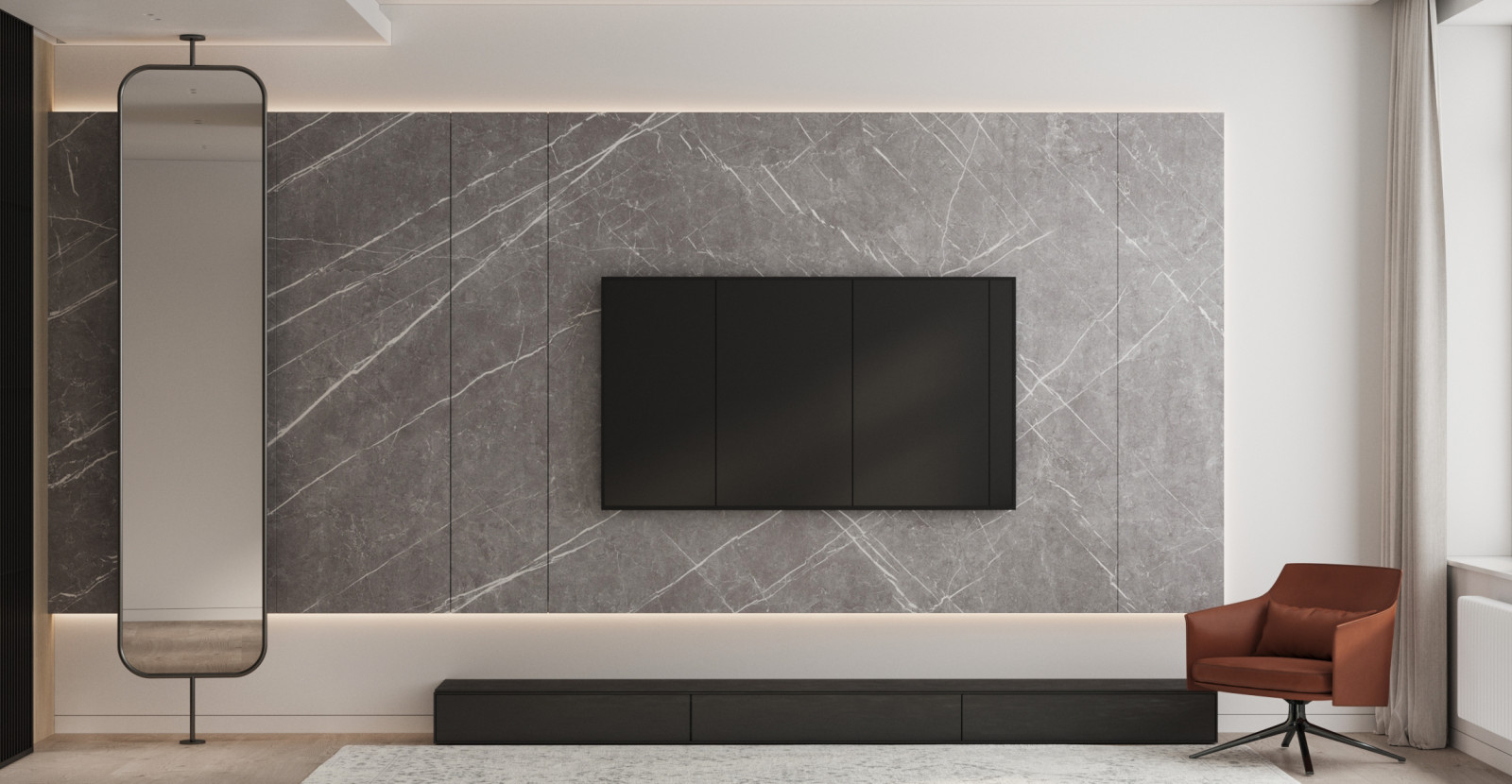 Современный интерьер квартиры для молодого человека