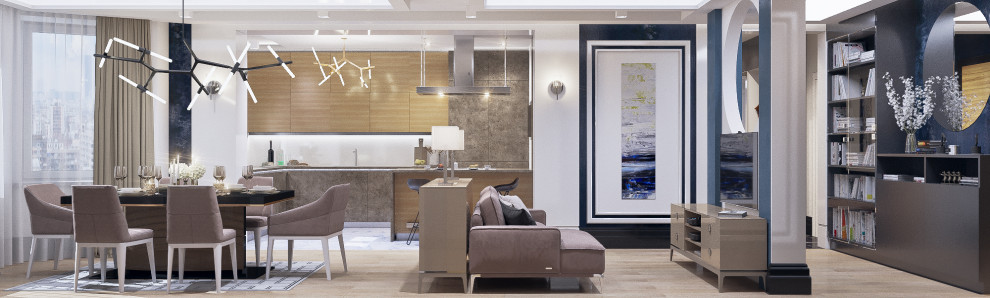 Завершенный проект квартиры на улице Турку, Санкт-Петербург, 140 м.кв.