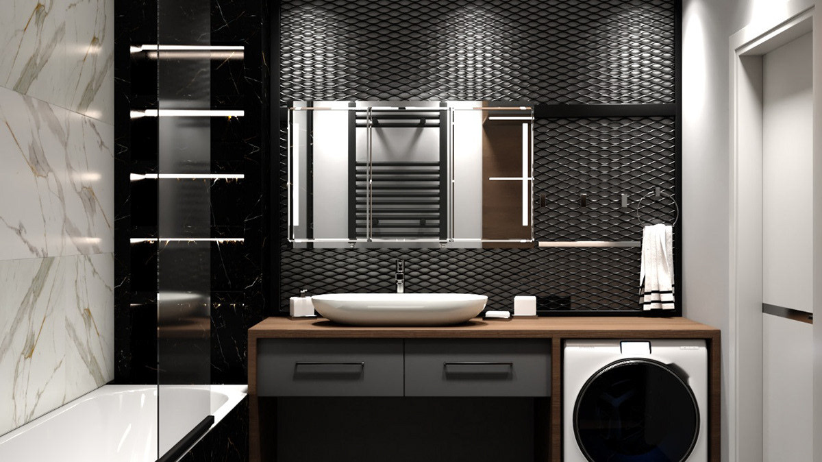 Дизайн-проект квартиры в г.Химки 65 м2 (стиль Лофт)