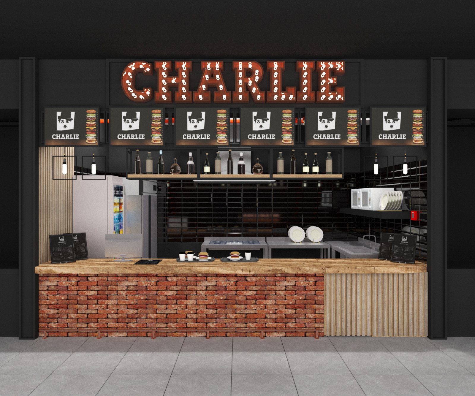 Обложка проекта: Бургерная "Чарли"