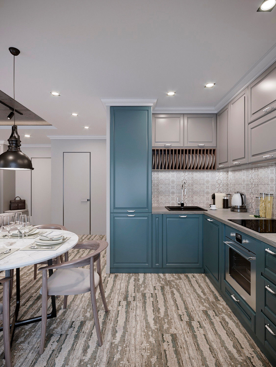 КВАРТИРА С АКЦЕНТАМИ НА ЦВЕТАХ