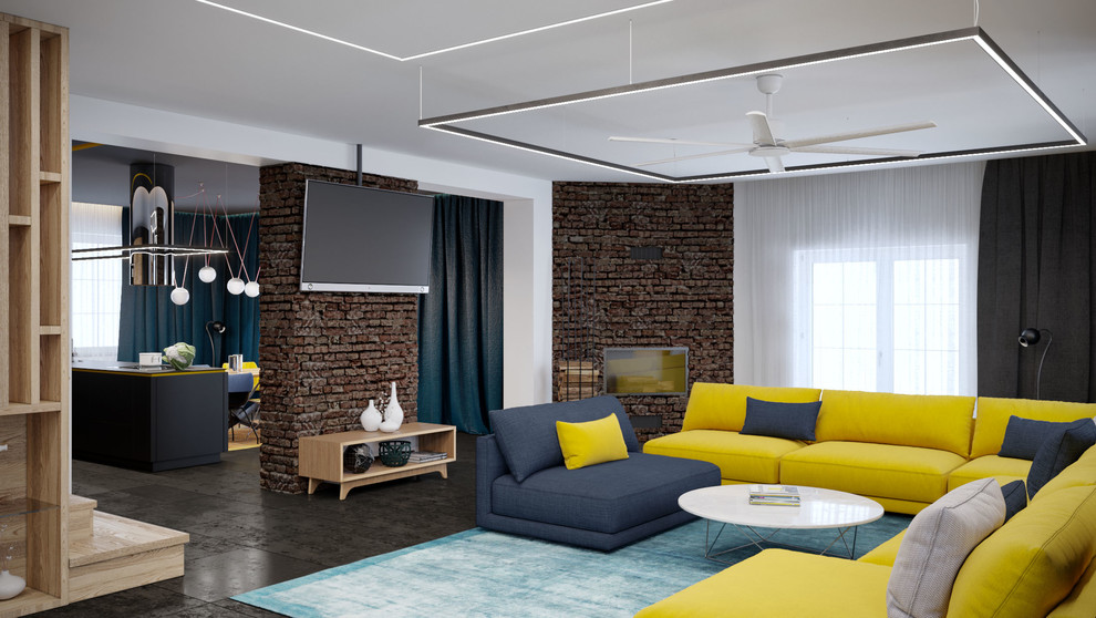 "Жилой дом с. Счастливое". Гостиная