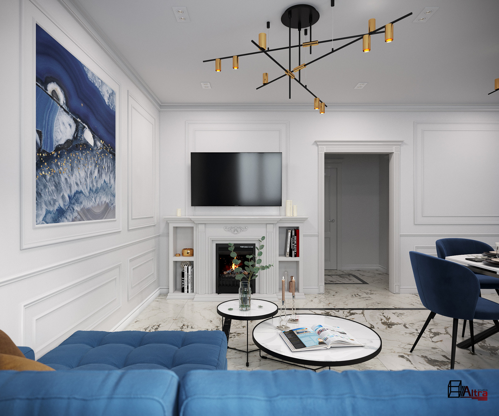 Квартира в стиле неоклассика