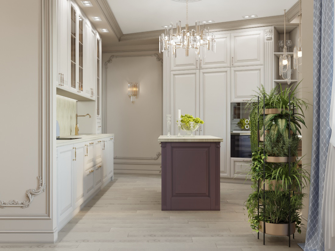 Неоклассика в гостиной