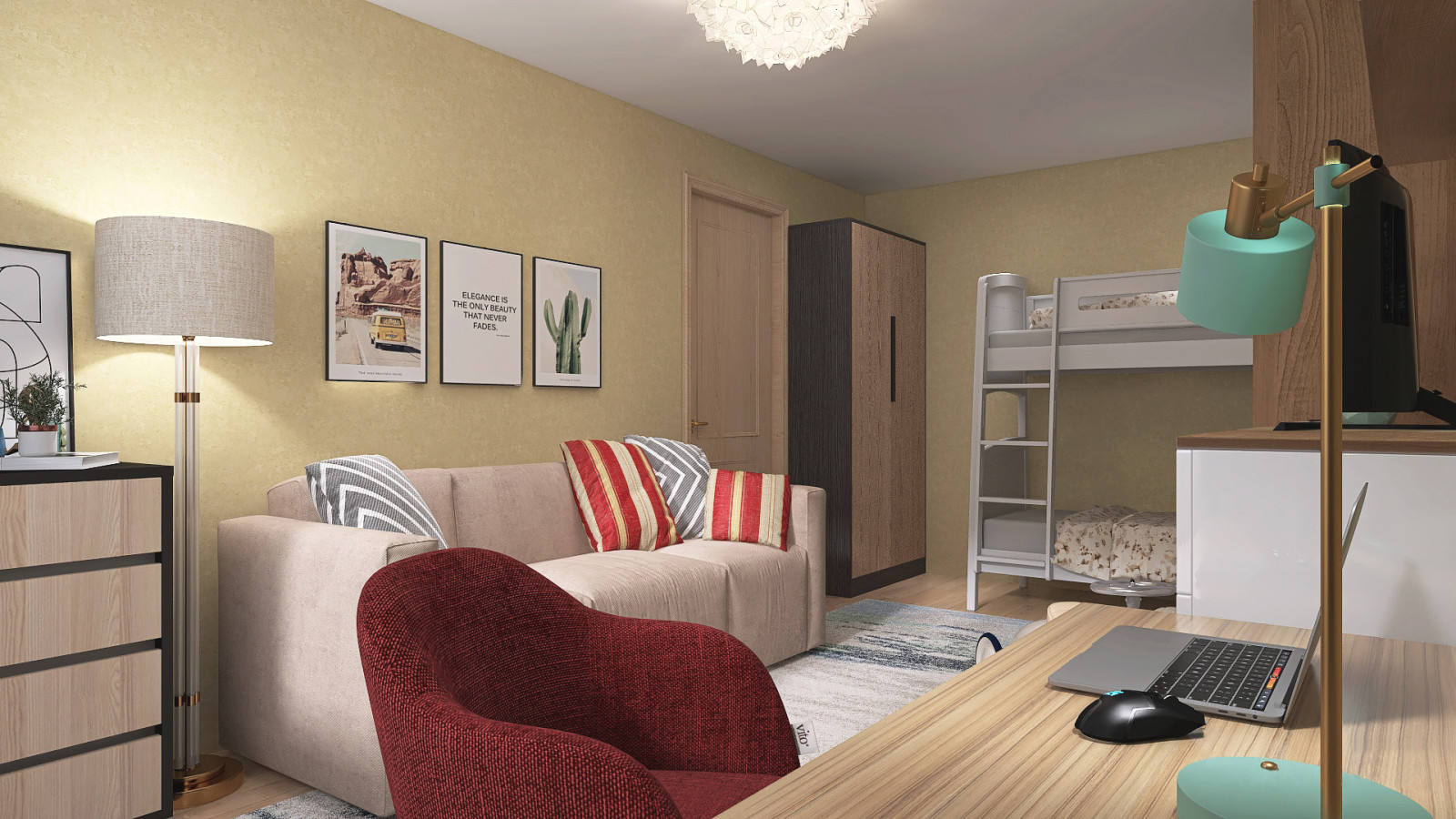 Однушка на четверых в Мкр Садовый