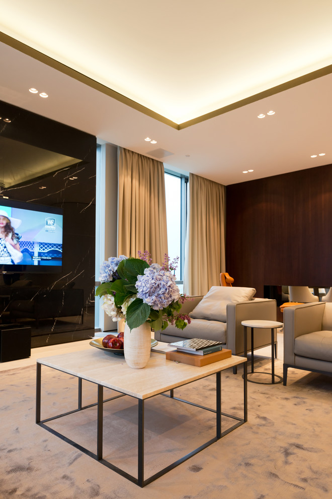 Интерьер апартаментов на 47 этаже