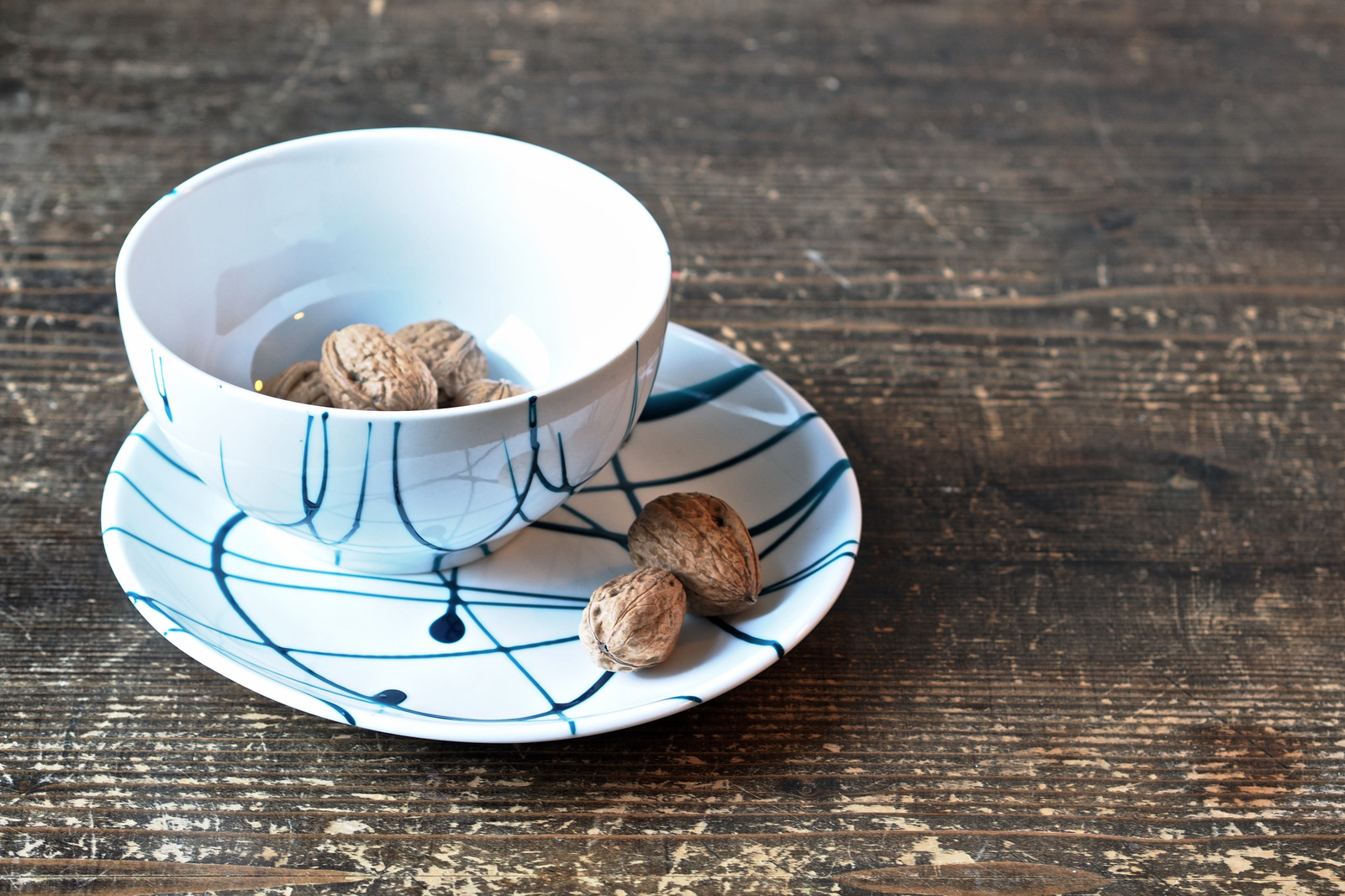 DIY: Чайная пара в стиле Джексона Поллока