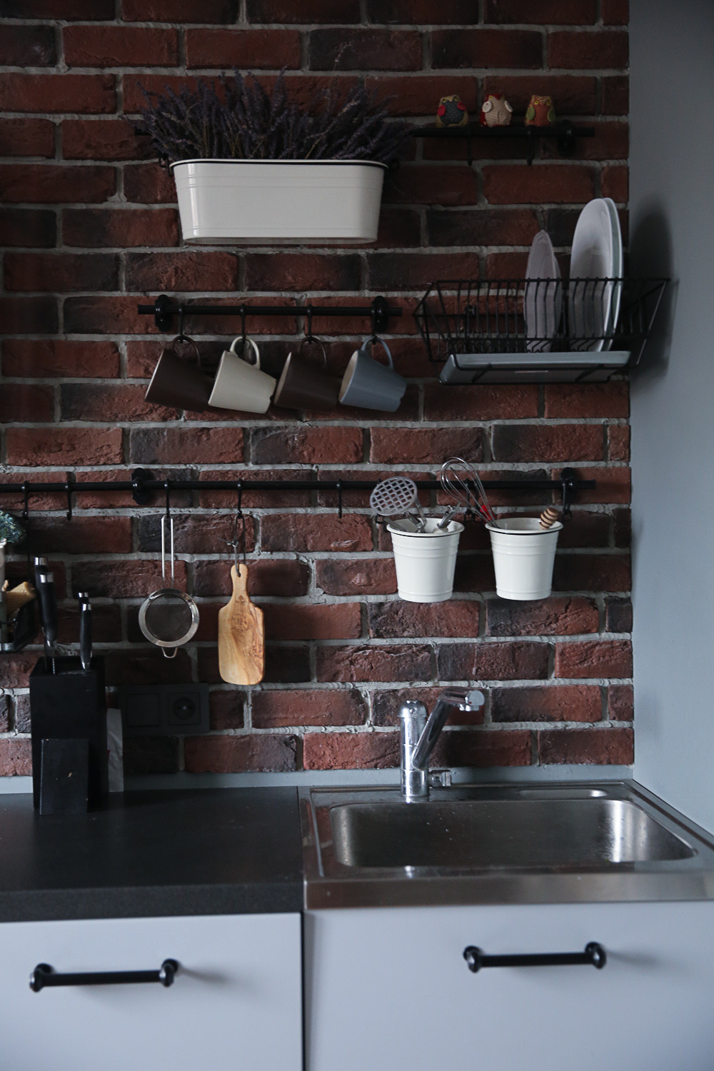 Дизайн интерьера 1-комнатной квартиры в индустриальном стиле