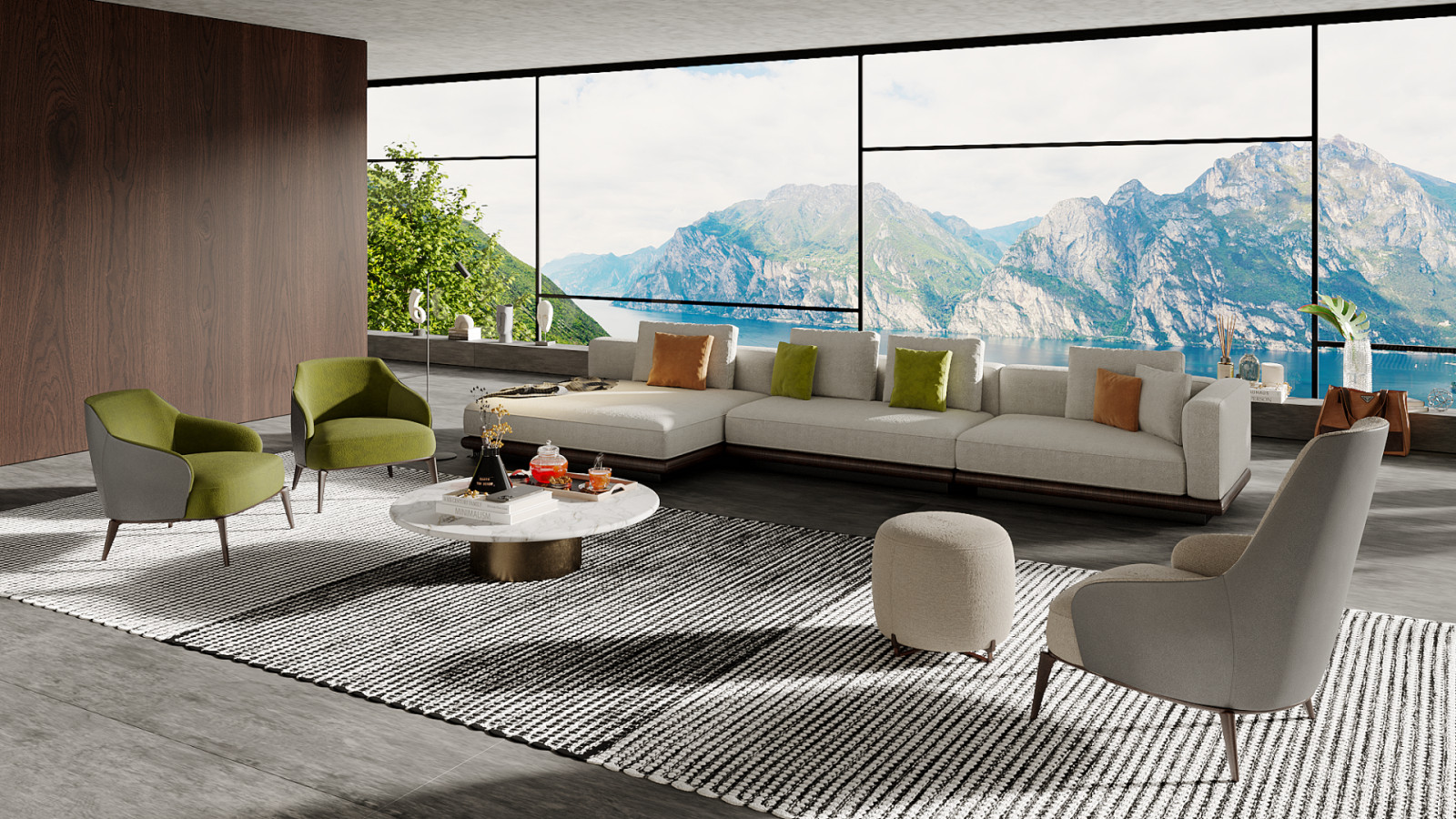 Белоснежная вилла в горах