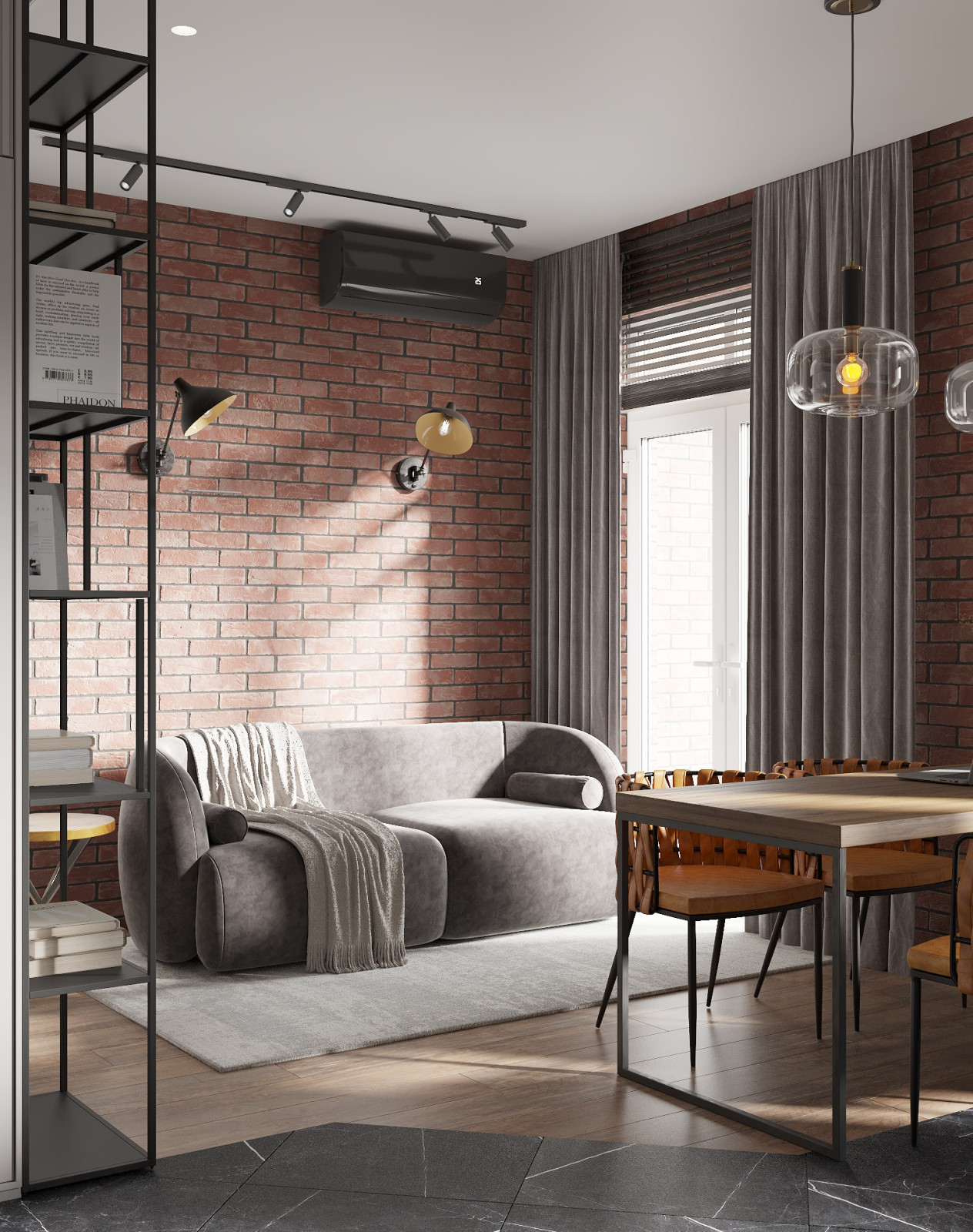Квартира в стиле лофт