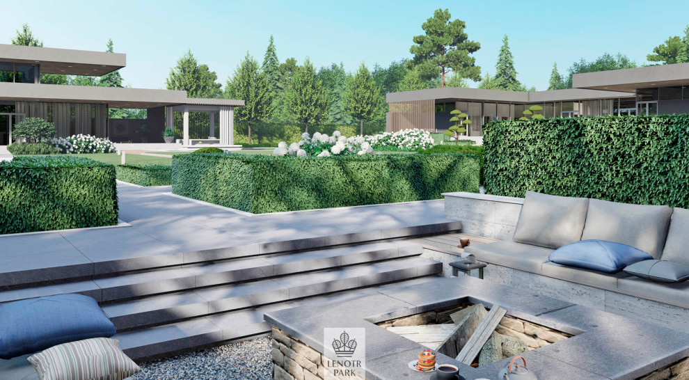 Современный сад в Подмосковье