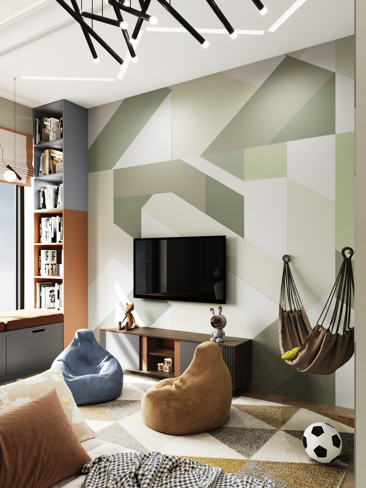 Современный интерьер на 200 кв.м.