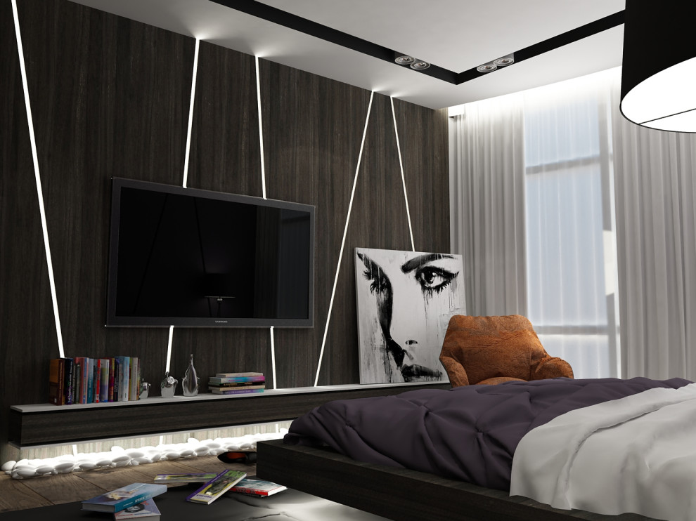 Обложка проекта: Спальня в новом ЖК, 2019