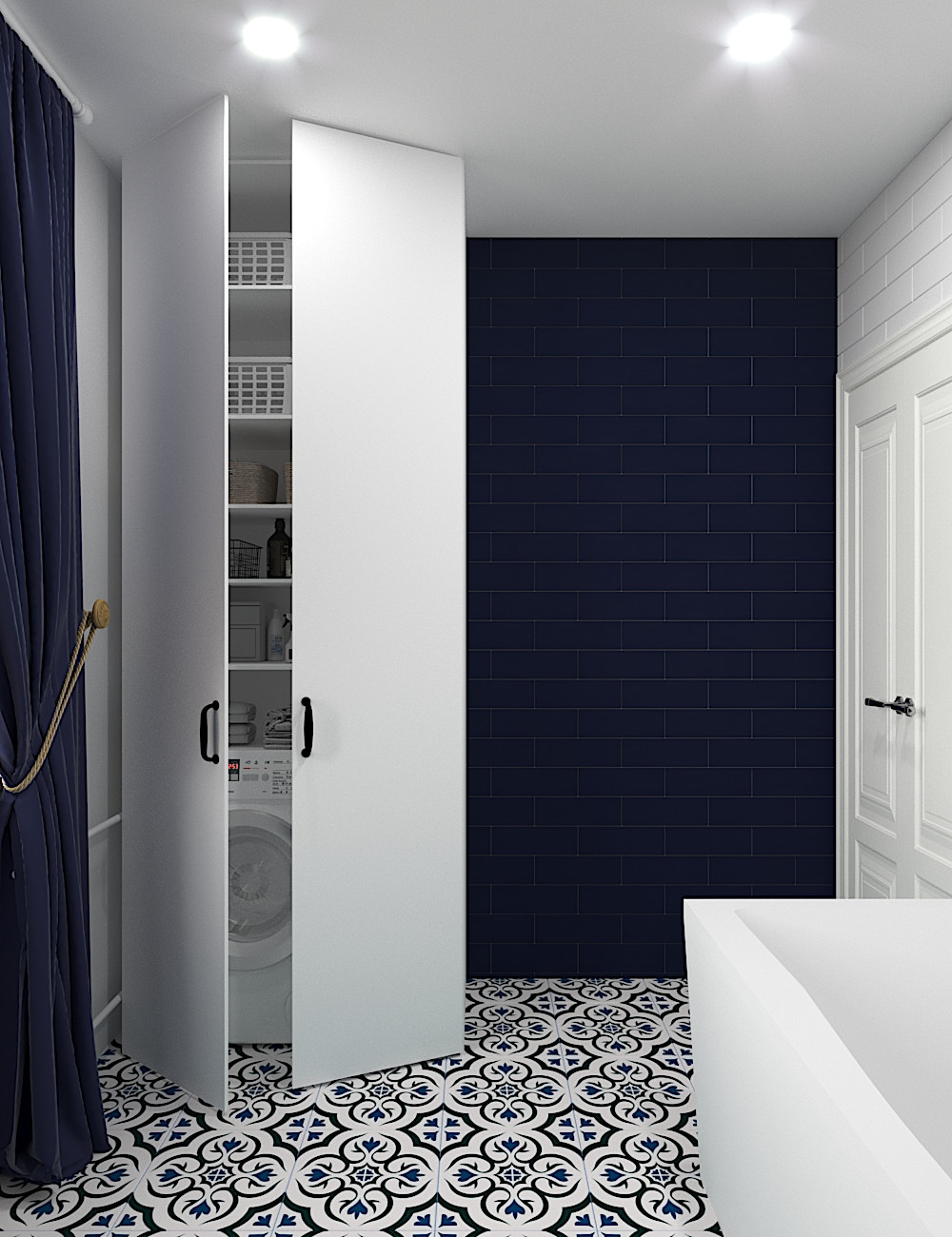 Ванная комната с окном