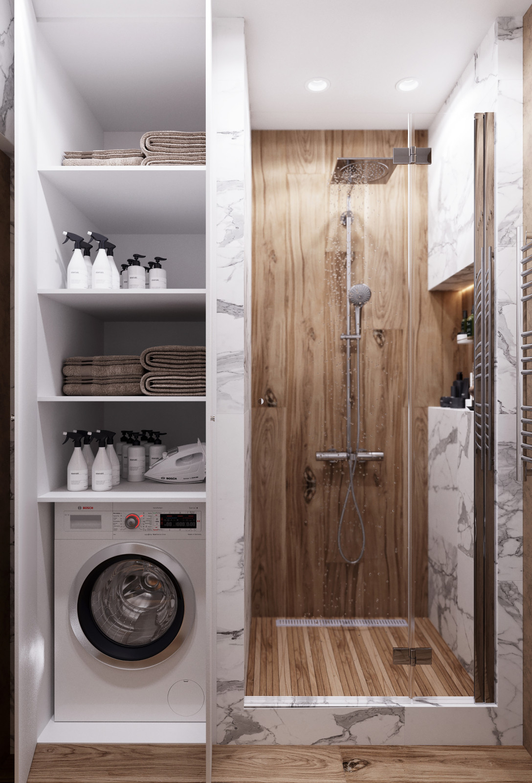 Квартира-студия в светлых тонах