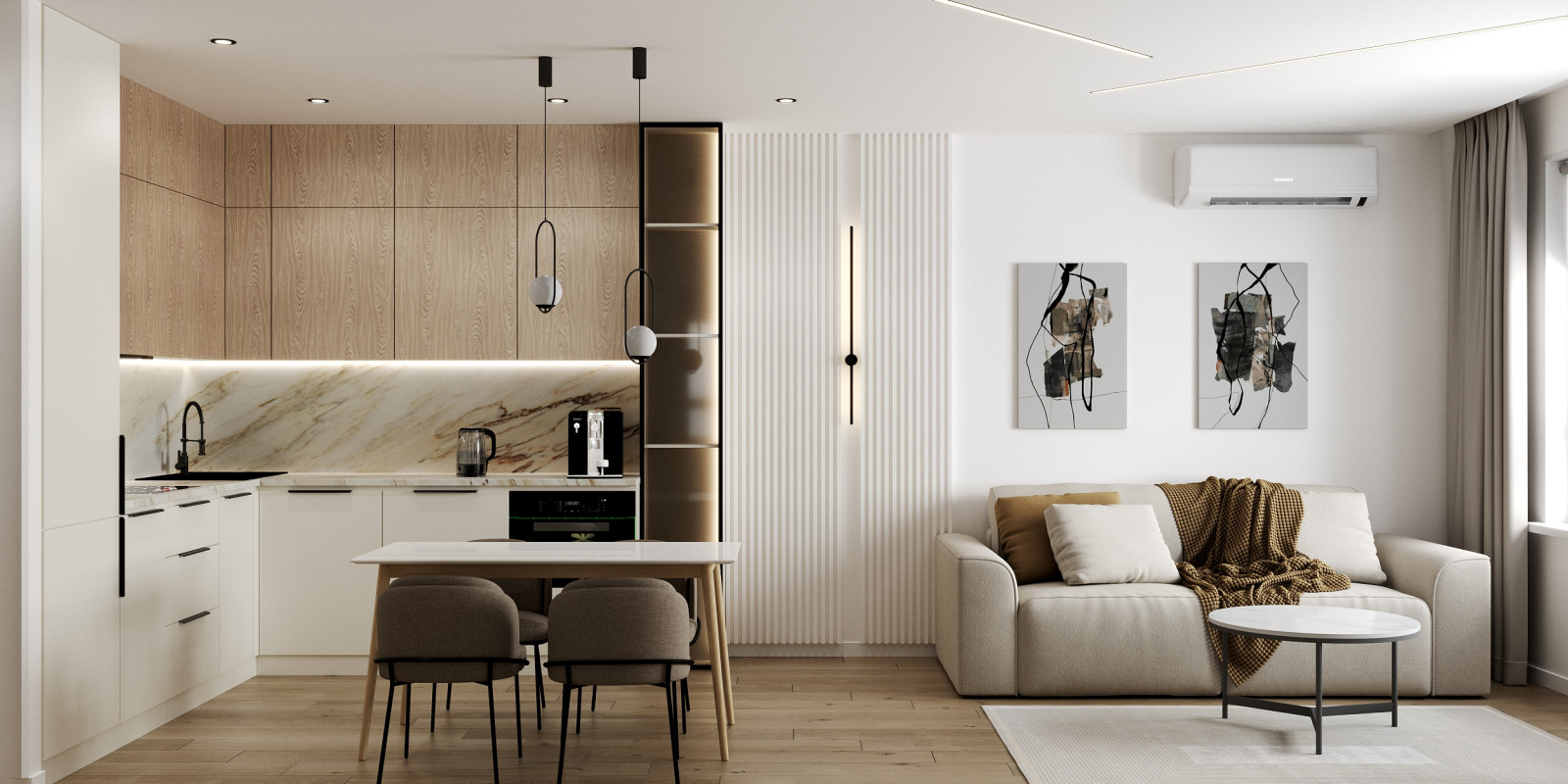 Обложка проекта: 3D Визуализация интерьера квартиры