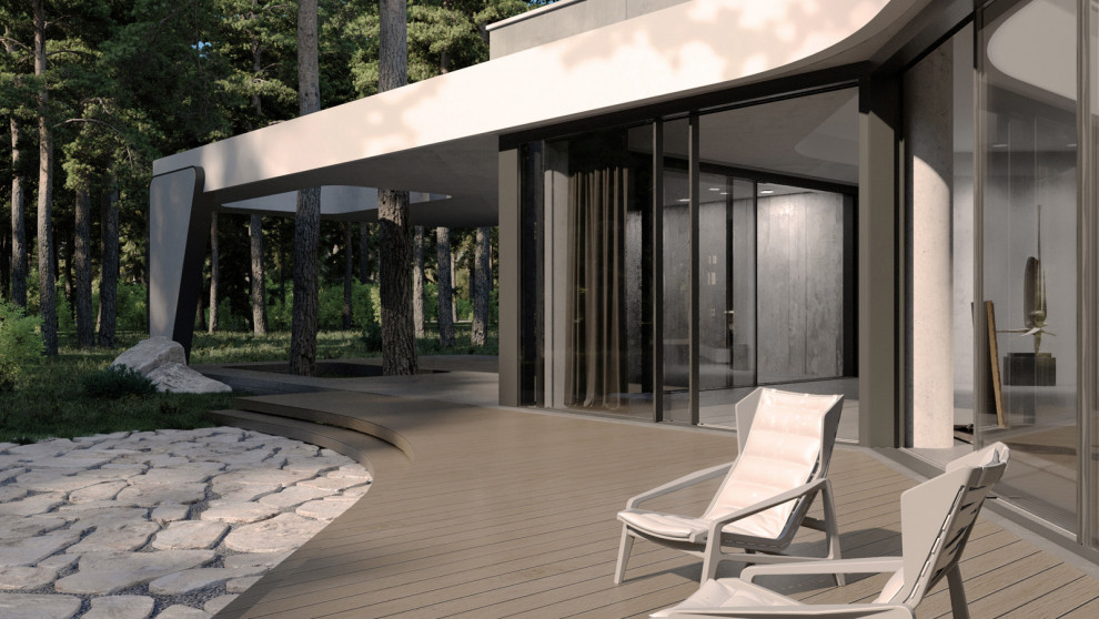 ВИЛЛА В ЛЕСУ В СТИЛЕ НЕО КОНСТРУКТИВИЗМА