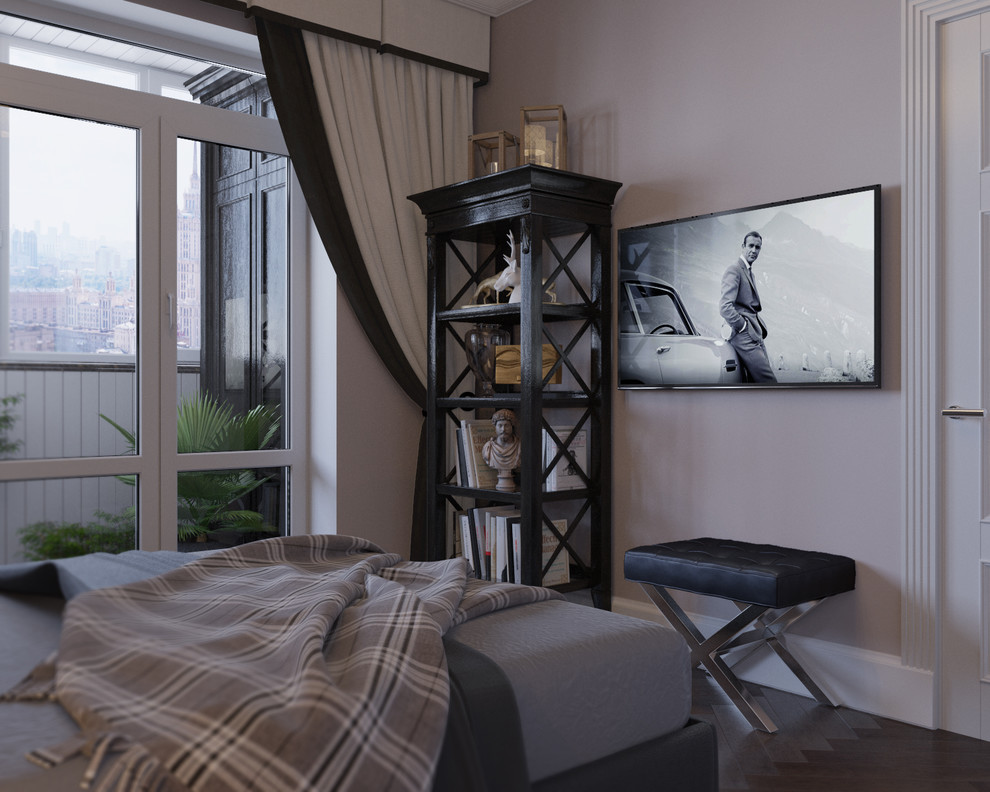 Project of Interiors at private flat at Molodogvardeyskaya Street, Moscow