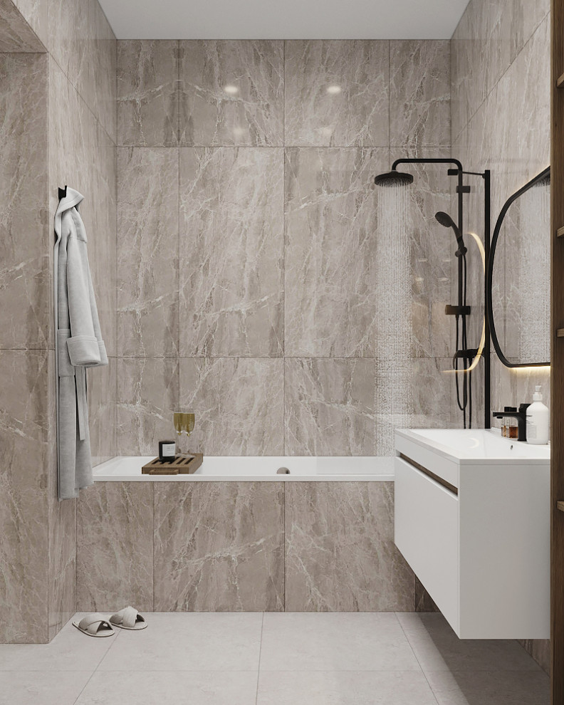 Дом для семьи в стиле минимализм 125 м². Посёлок Костюнино