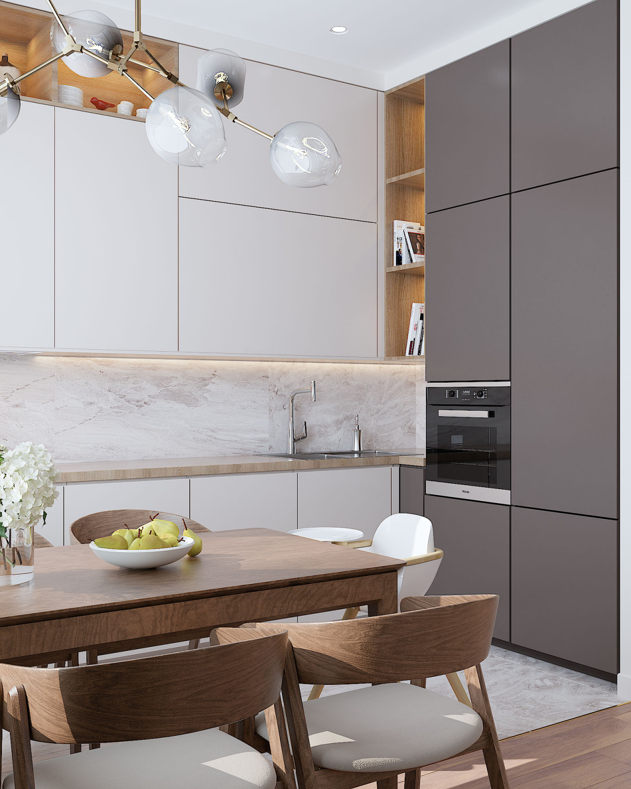 ДИЗАЙН-ПРОЕКТ ИНТЕРЬЕРА КВАРТИРЫ, ЖК СИМВОЛ, МОСКВА, 90 М²