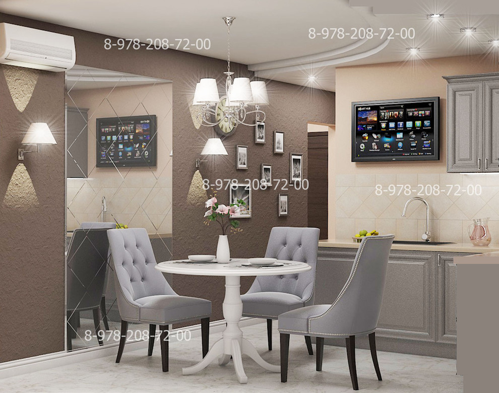 Кухня - балкон - коридор