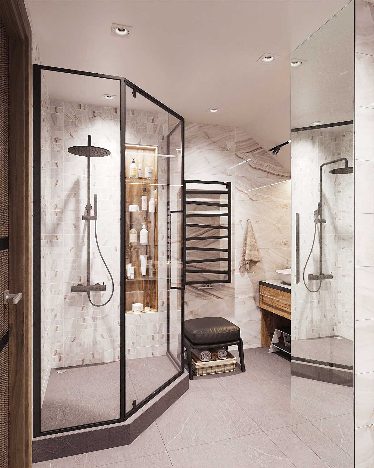 Санузел в частном доме в Вологде