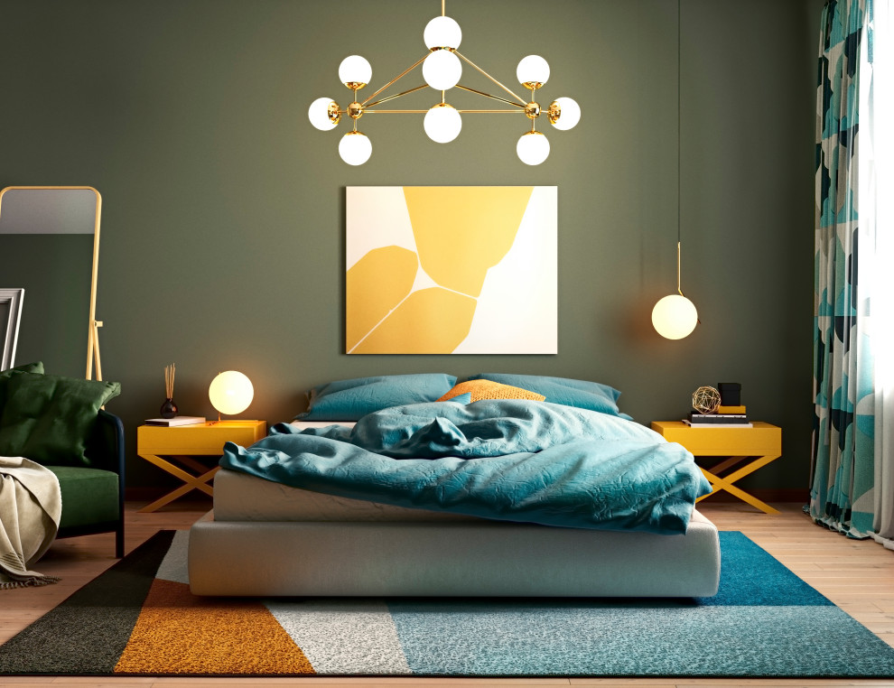 Яркая квартира для молодой пары