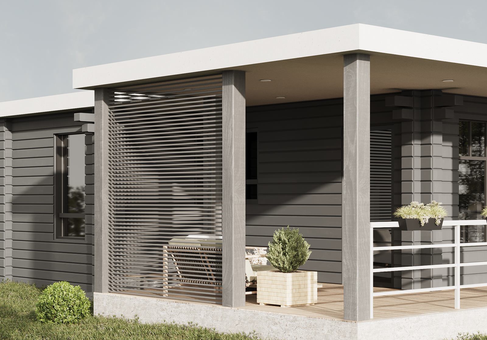 Терраса бани