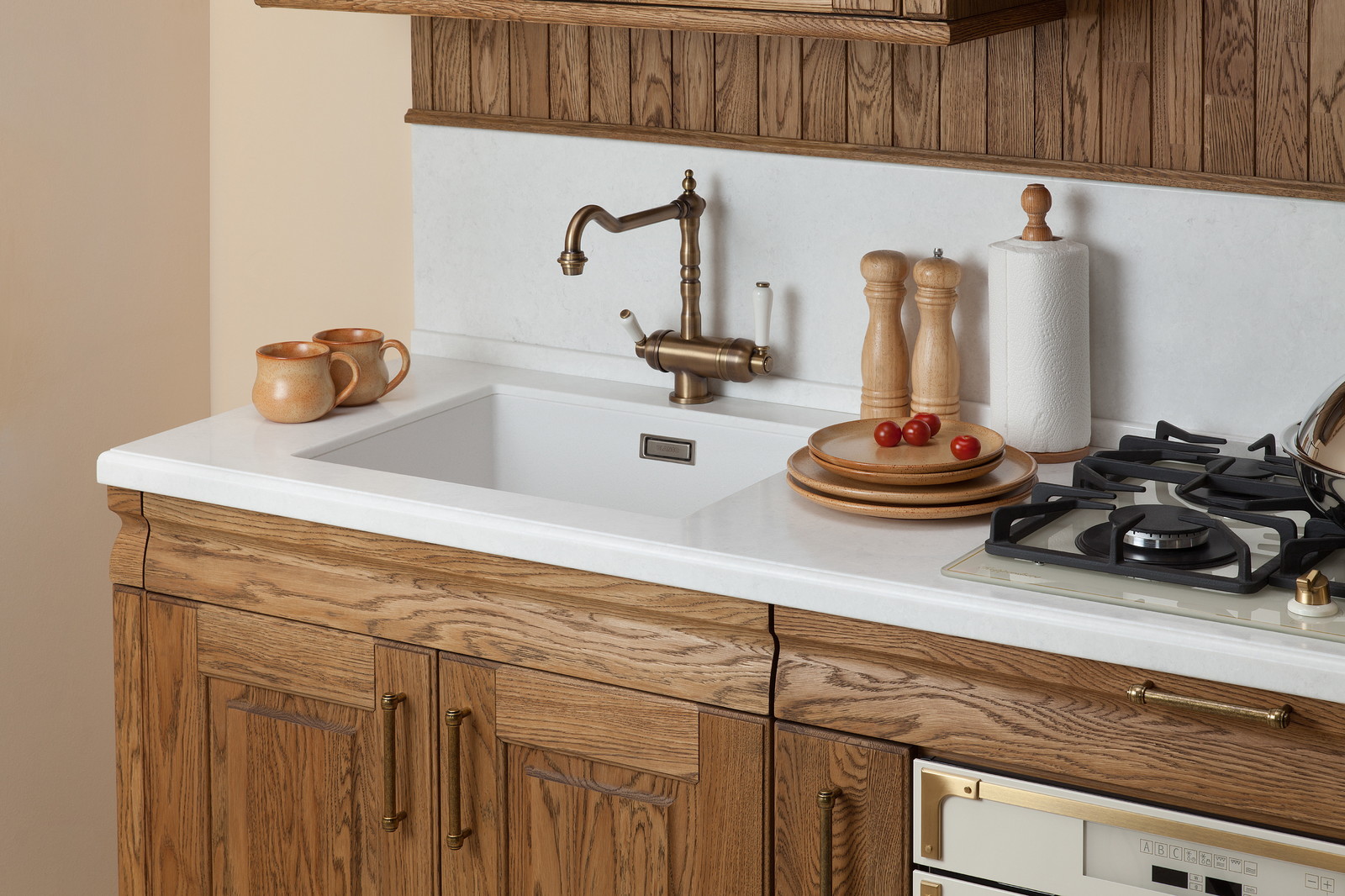 Кухонный гарнитур "Карина" в дубе