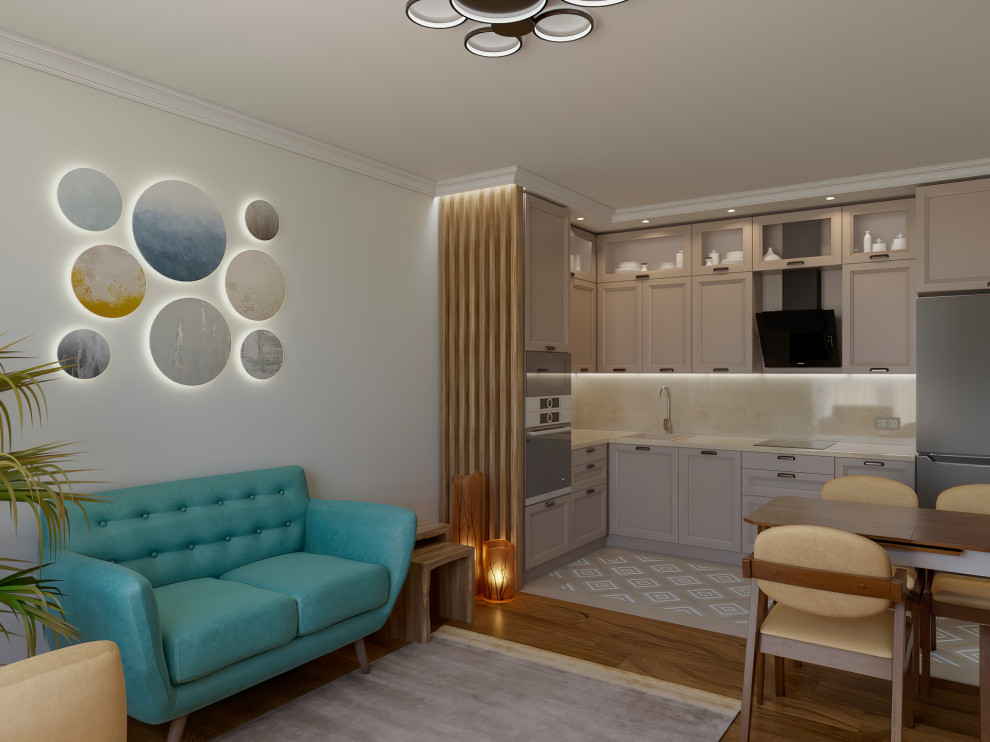 Обложка проекта: Уютная квартира с яркими акцентами