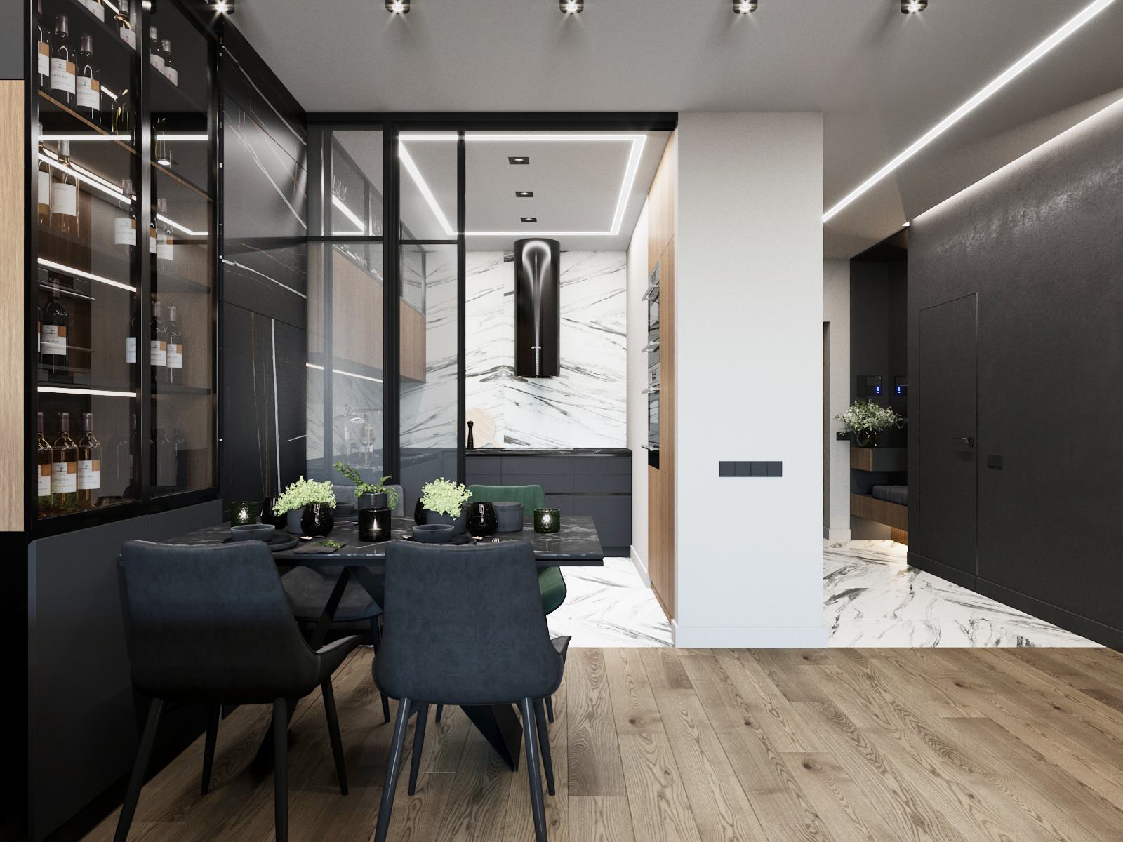 Проект квартиры. ЖК "Изумрудный". В двух вариантах