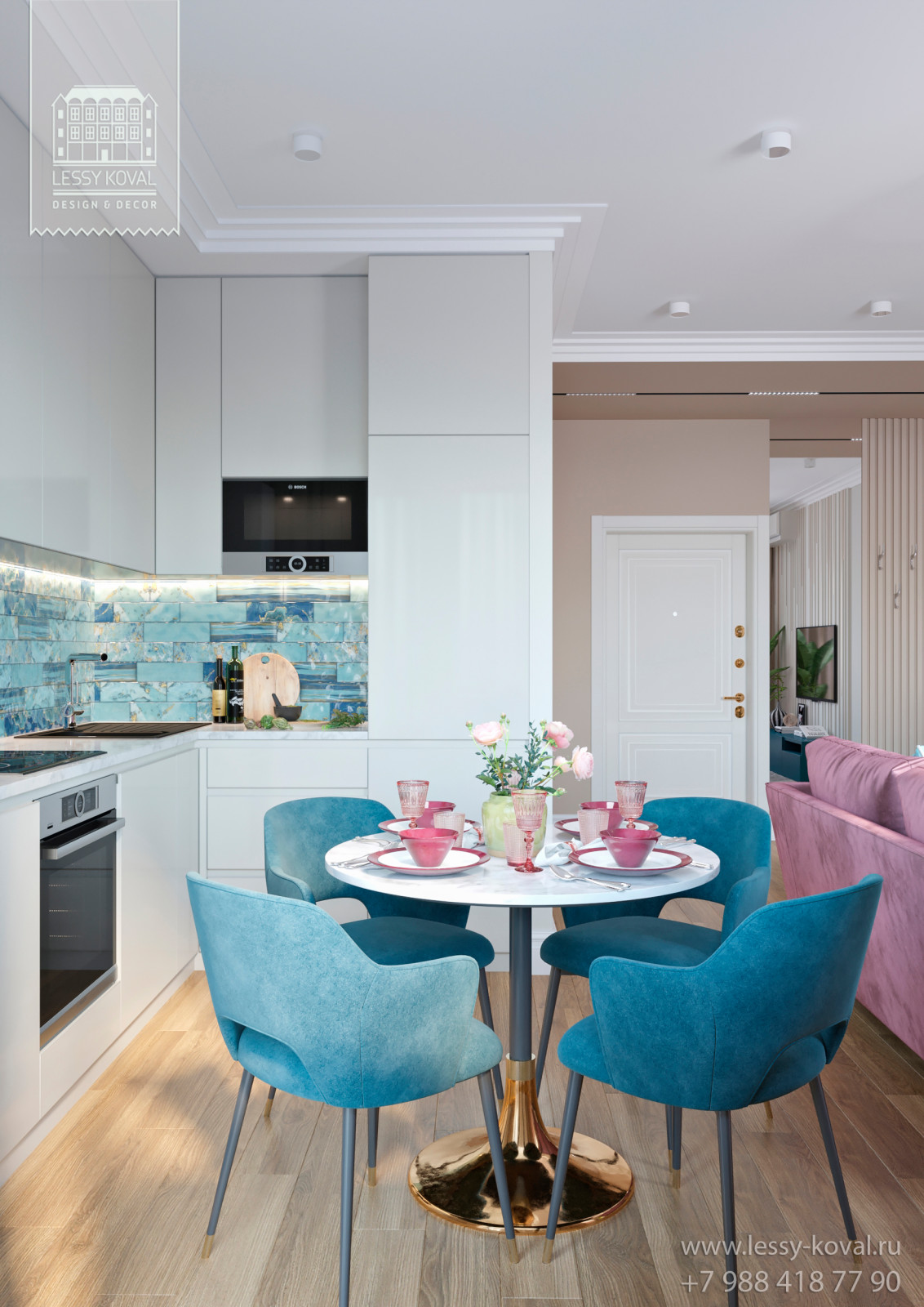 Море и фламинго