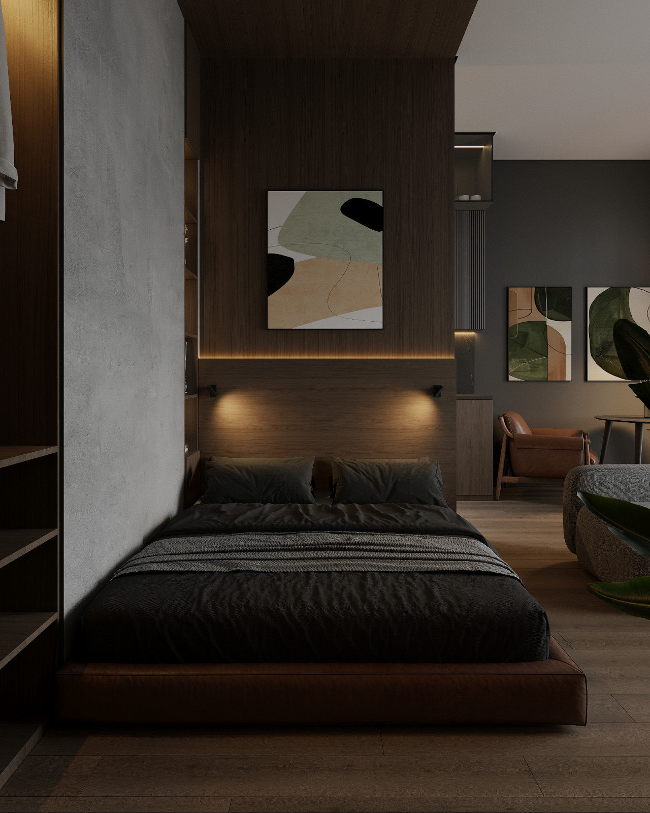 Дизайн проект апартаментов 28 Кв под посуточную аренду