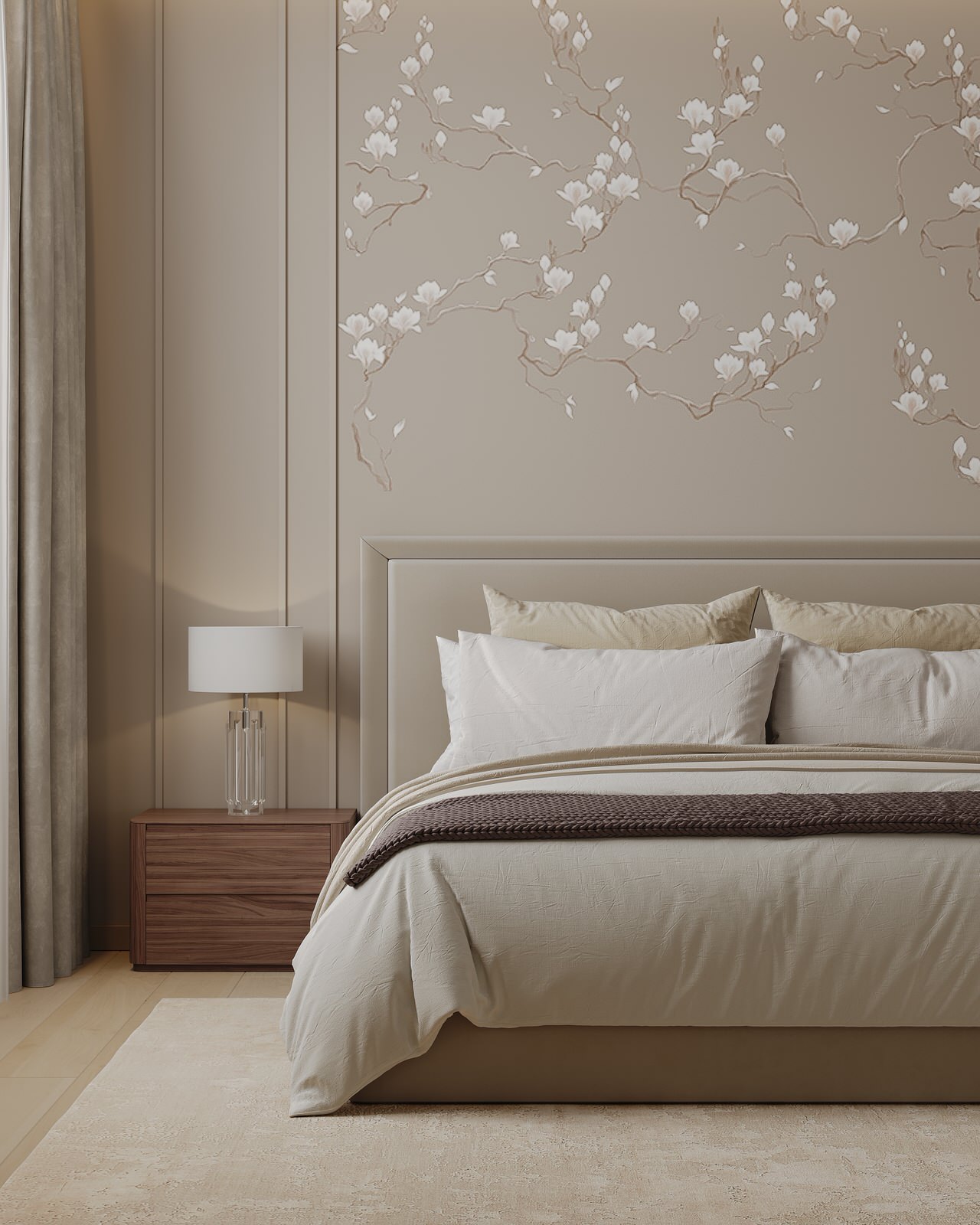 Спальня цвета торторра