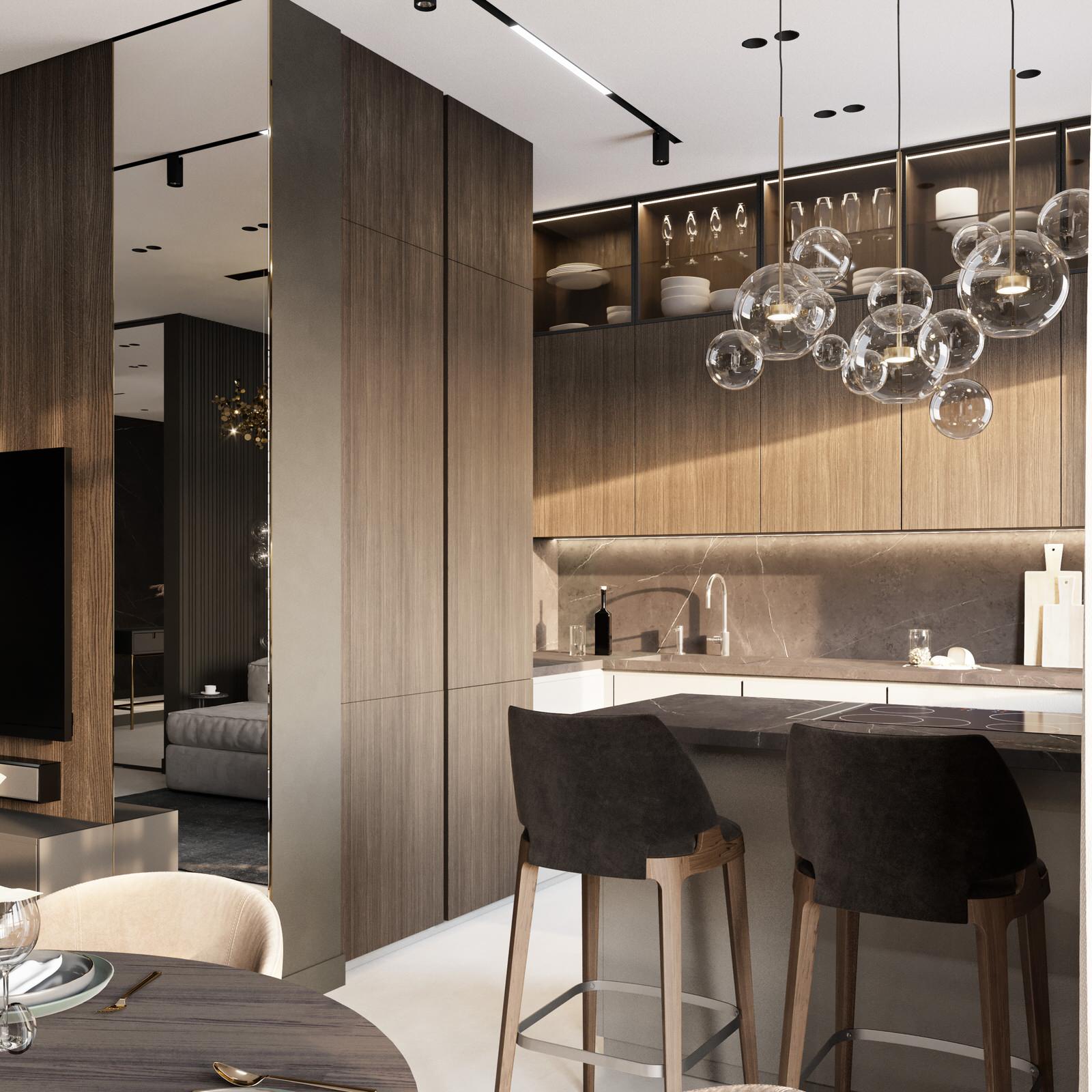 Интерьер квартиры в ЖК Montblanc 150 м^2