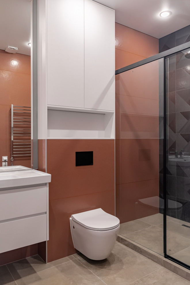 Яркий интерьер таунхауса