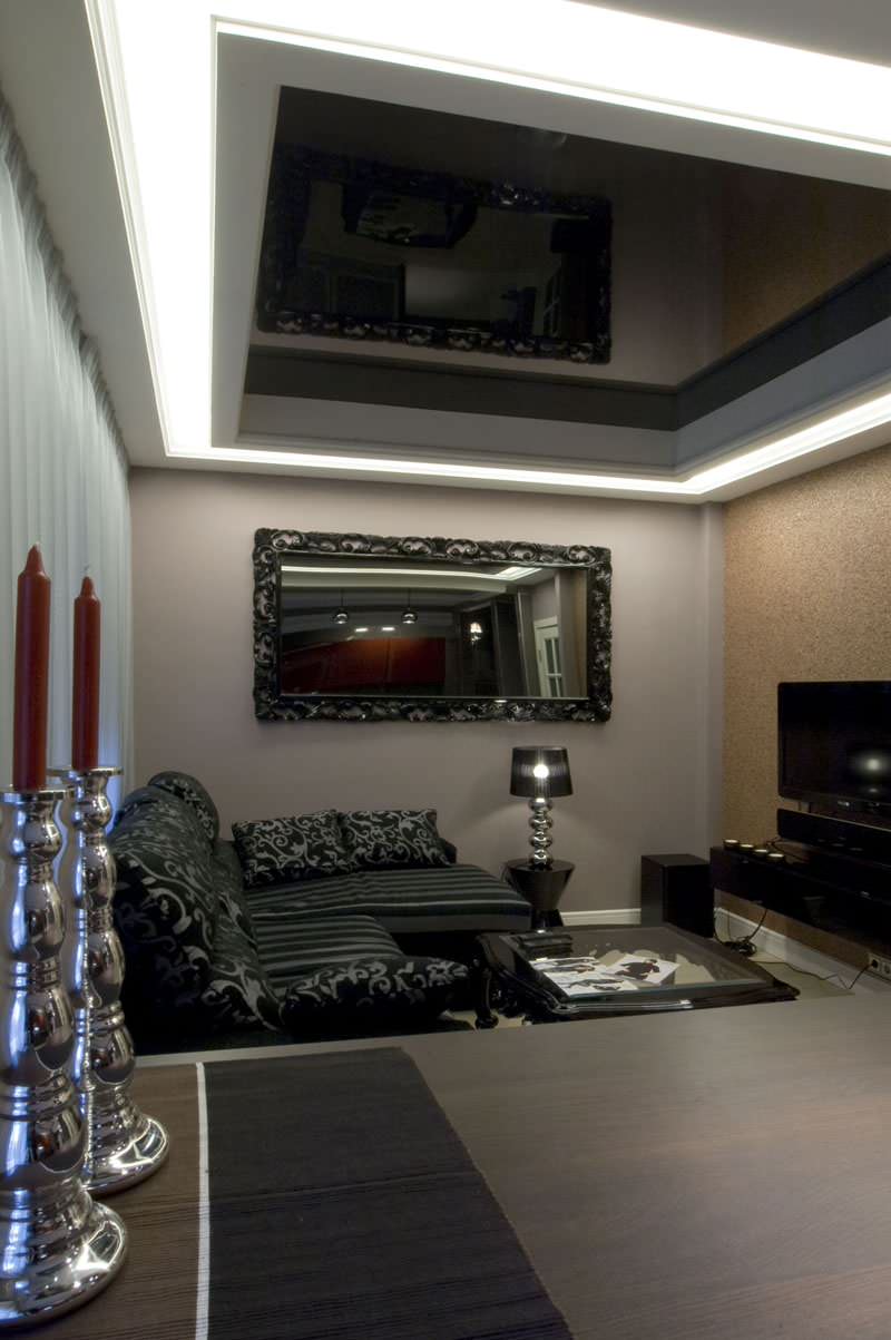 черно-белый интерьер