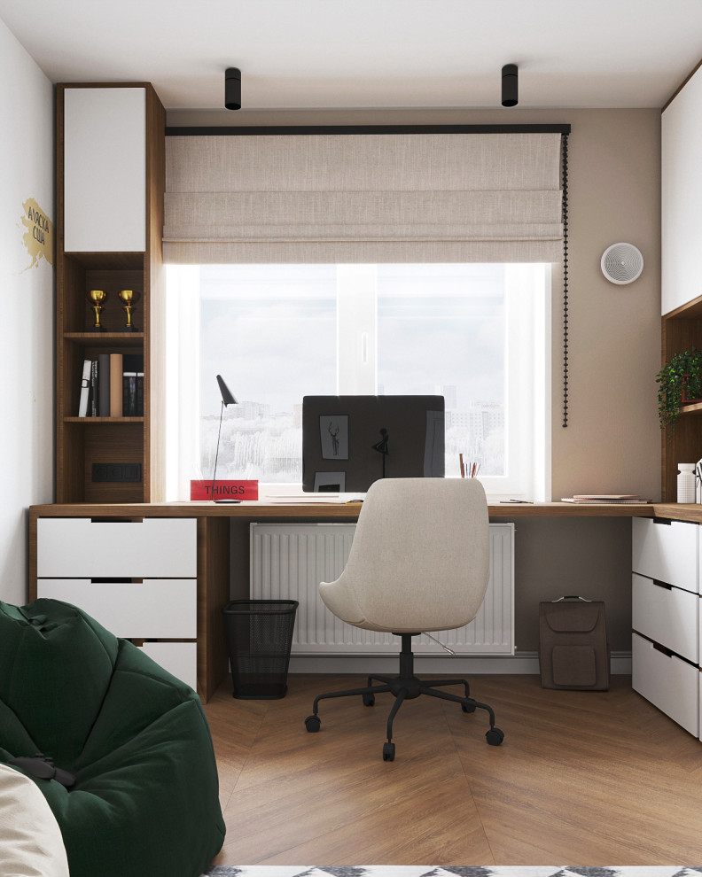 Квартира  с зелёными акцентами