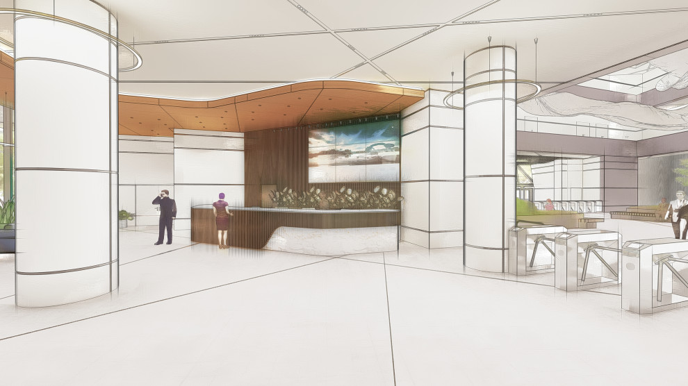 Концепция интерьеров офиса телекомпании НТВ