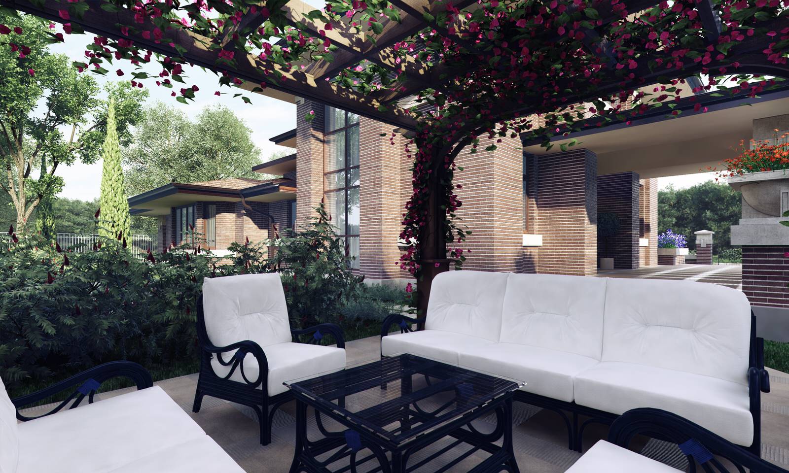 Обложка проекта: Дом в стиле Райта