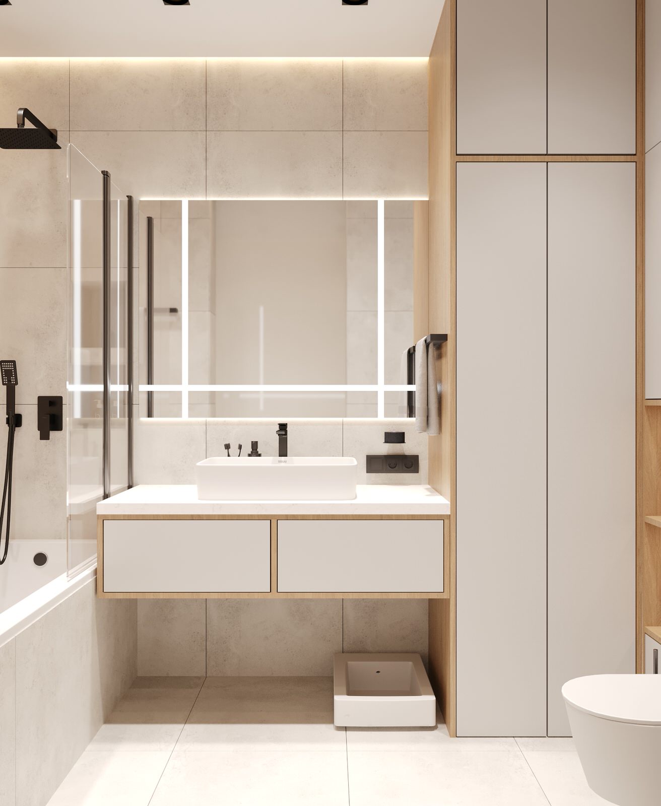 Санузел в ЖК Александровский