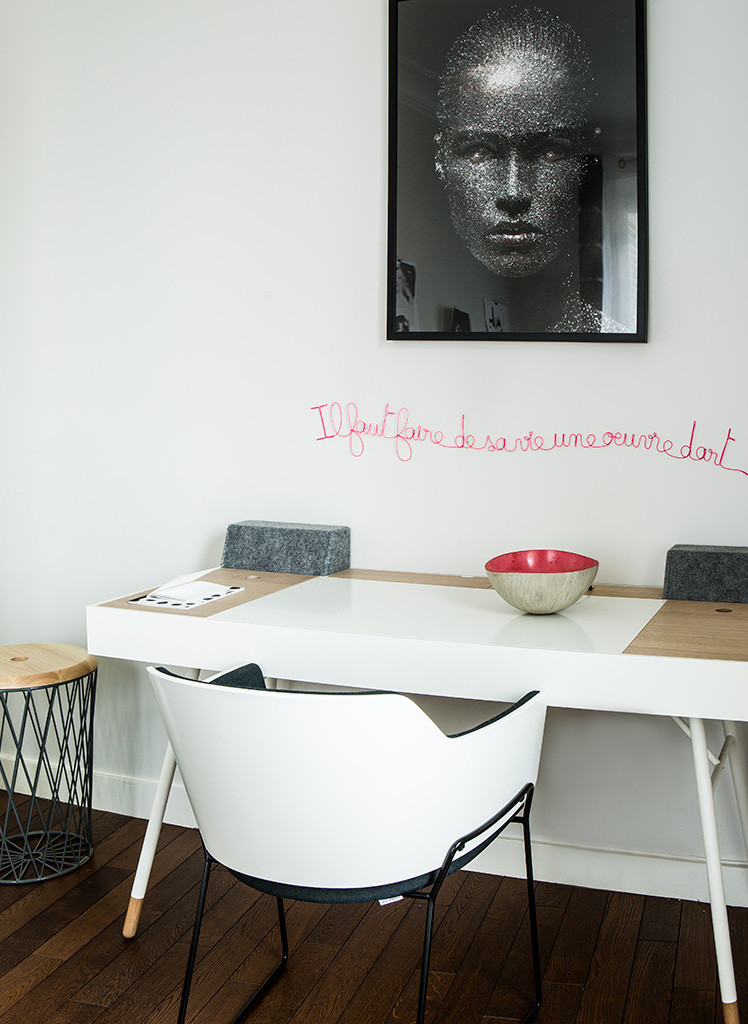 Houzz Франция: Квартира дизайнера, переделанная в домашнюю галерею