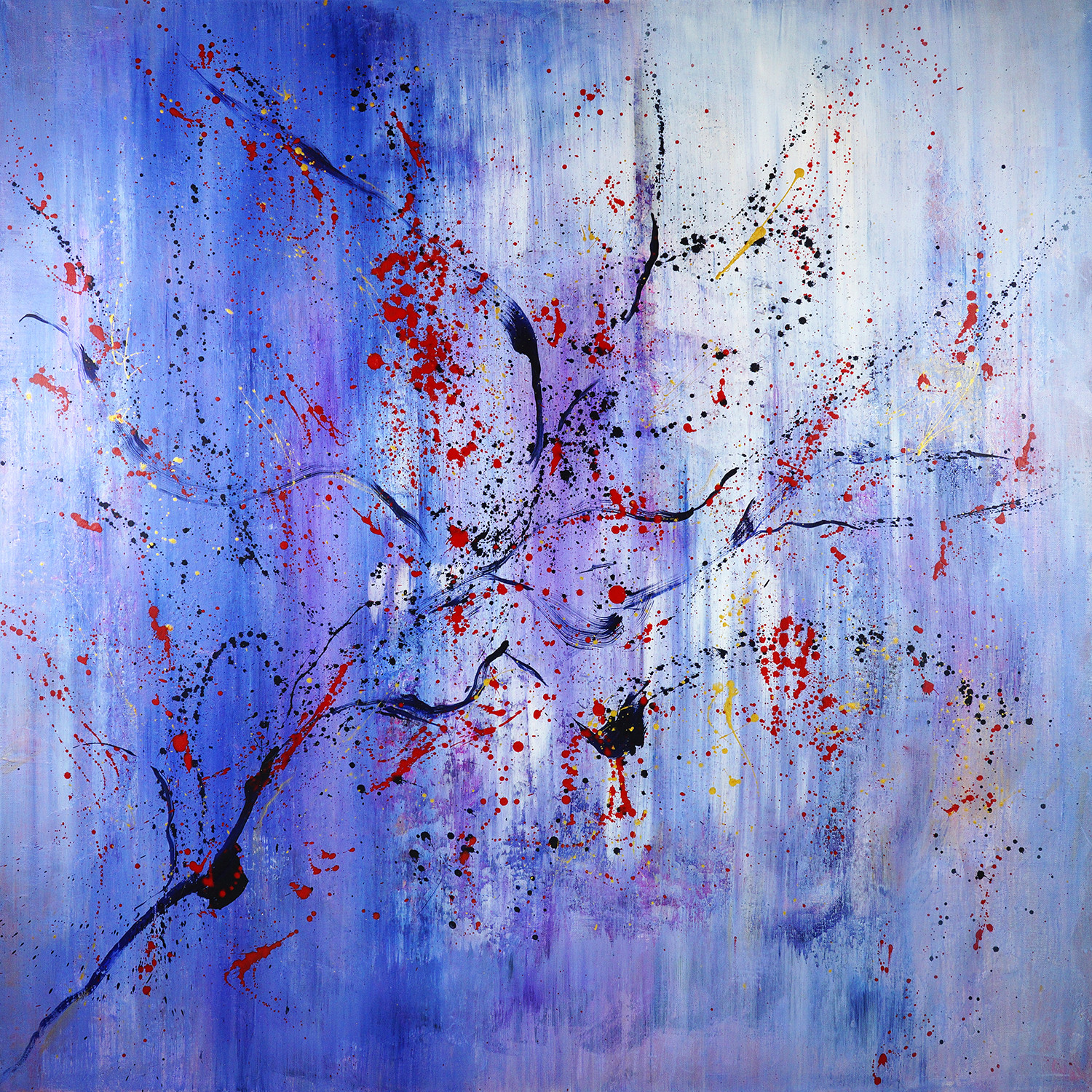 Наслаждение тишиной 100х100 см, акрил на холсте