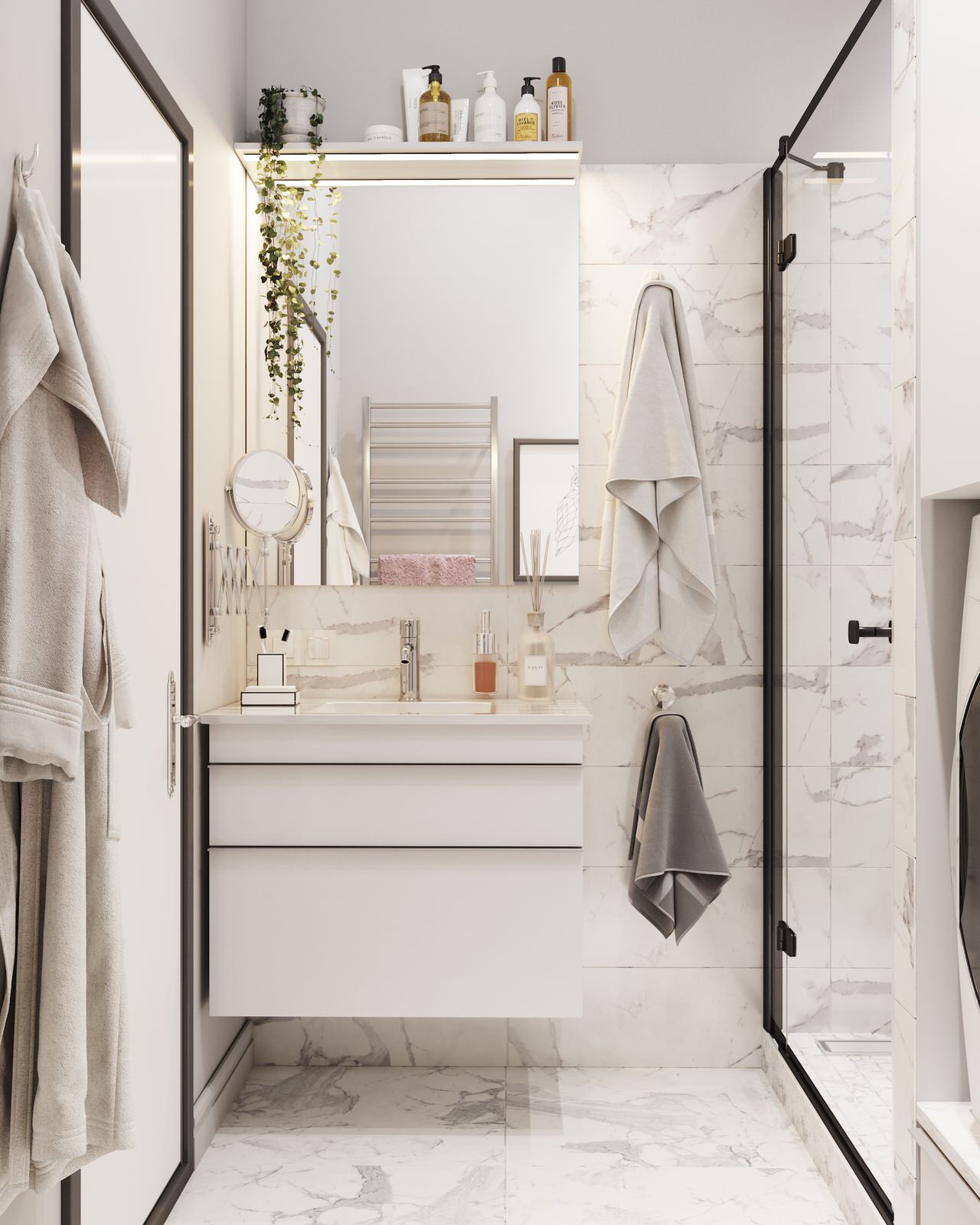 Контрастный белый