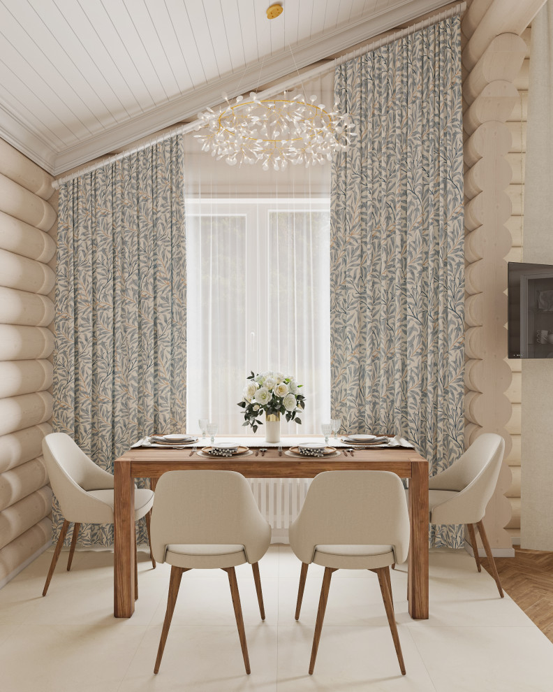 Авторский дом из бревна 135 м² для семьи с двумя детьми в КП Золотые Сосны